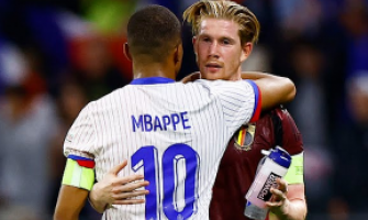 Dembele zdobywa bramkę, Francja 2:0 Belgia