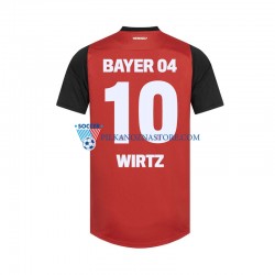 Bayer 04 Leverkusen Florian Wirtz 10 Koszulka Męska Domowy 2024-2025 Krótkie Rękawy