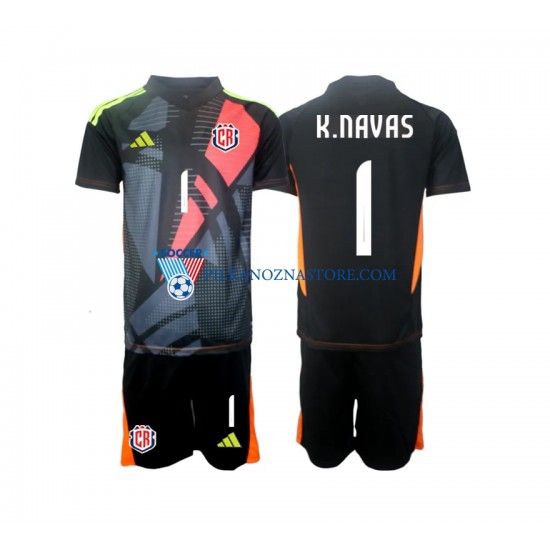 Strój Bramkarski Kostaryka dla Dzieci Keylor Navas 1 Koszulka Trzeci 2024 Krótkie Rękawy
