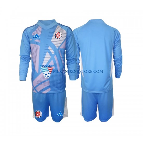 Strój Bramkarski Kostaryka dla Dzieci Koszulka Domowy 2024 Długie Rękawy