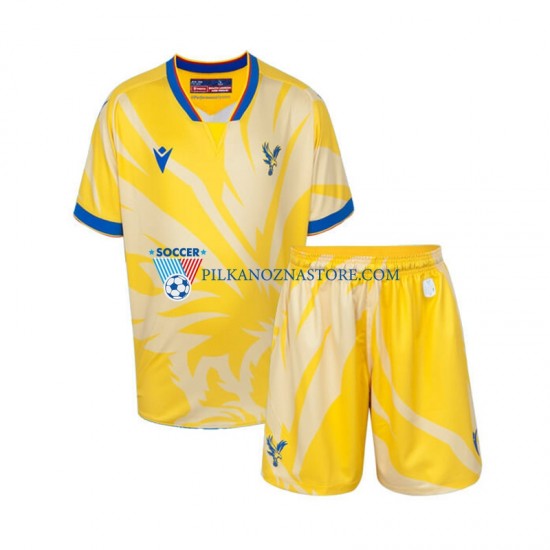 Crystal Palace dla Dzieci Koszulka Wyjazdowy 2024-2025 Krótkie Rękawy