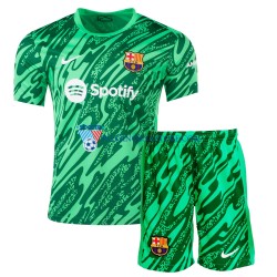 Strój Bramkarski FC Barcelona dla Dzieci Koszulka Domowy 2024-2025 Krótkie Rękawy