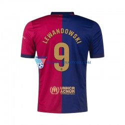 FC Barcelona Robert Lewandowski 9 Koszulka Męska Domowy 2024-2025 Krótkie Rękawy
