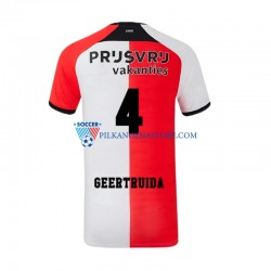Feyenoord Rotterdam Lutsharel Geertruida 4 Koszulka Męska Domowy 2024-2025 Krótkie Rękawy
