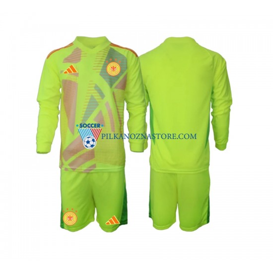 Strój Bramkarski Niemcy dla Dzieci Koszulka Wyjazdowy Euro 2024 Długie Rękawy