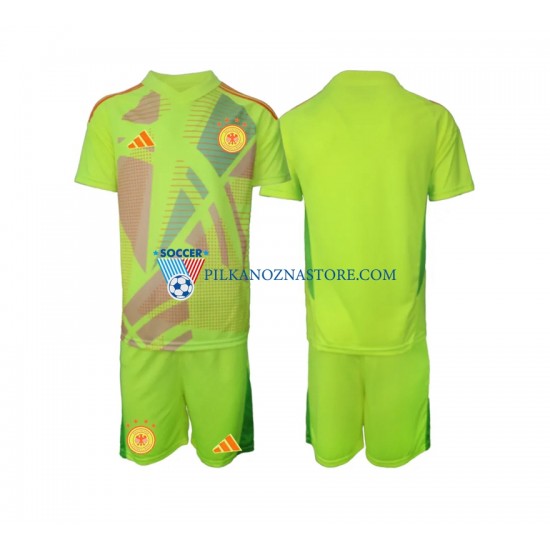 Strój Bramkarski Niemcy dla Dzieci Koszulka Wyjazdowy Euro 2024 Krótkie Rękawy