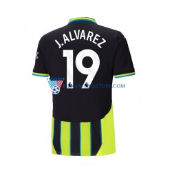 Manchester City Julian Alvarez 19 Koszulka Męska Wyjazdowy 2024-2025 Krótkie Rękawy