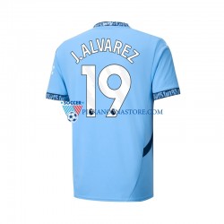 Manchester City Julian Alvarez 19 Koszulka Męska Domowy 2024-2025 Krótkie Rękawy