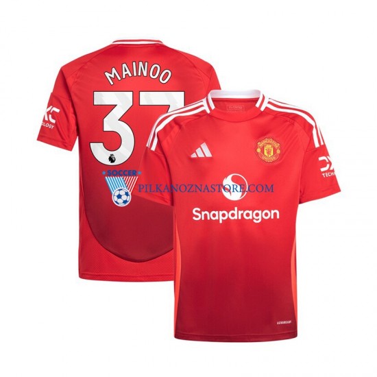 Manchester United Kobbie Mainoo 37 Koszulka Męska Domowy 2024-2025 Krótkie Rękawy