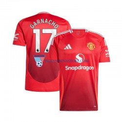 Manchester United Alejandro Garnacho 17 Koszulka Męska Domowy 2024-2025 Krótkie Rękawy