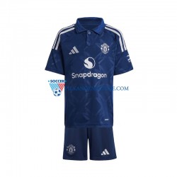 Manchester United dla Dzieci Koszulka Wyjazdowy 2024-2025 Krótkie Rękawy