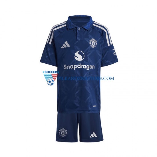 Manchester United dla Dzieci Koszulka Wyjazdowy 2024-2025 Krótkie Rękawy