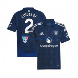 Manchester United Victor Lindelof 2 Koszulka Męska Wyjazdowy 2024-2025 Krótkie Rękawy