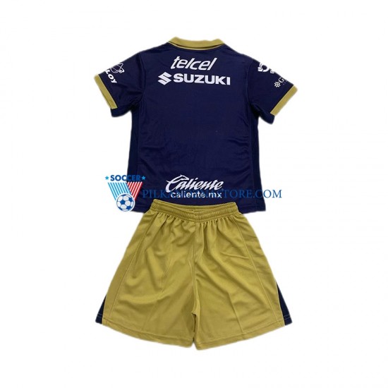 Pumas UNAM dla Dzieci Koszulka Wyjazdowy 2024-2025 Krótkie Rękawy