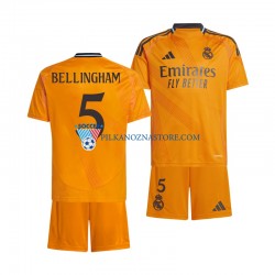 Real Madryt dla Dzieci BELLINGHAM 5 Koszulka Wyjazdowy 2024-2025 Krótkie Rękawy