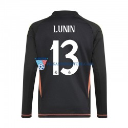 Strój Bramkarski Real Madryt Andriy Lunin 13 Koszulka Męska Wyjazdowy 2024-2025 Długie Rękawy