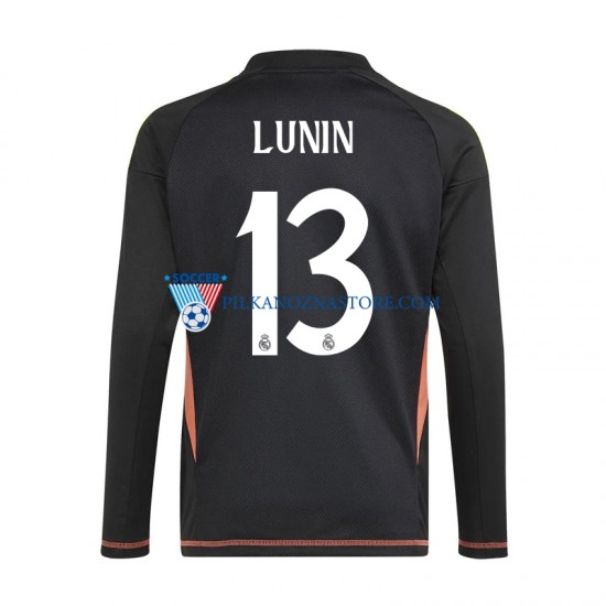 Strój Bramkarski Real Madryt Andriy Lunin 13 Koszulka Męska Wyjazdowy 2024-2025 Długie Rękawy