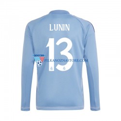 Strój Bramkarski Real Madryt Andriy Lunin 13 Koszulka Męska Domowy 2024-2025 Długie Rękawy