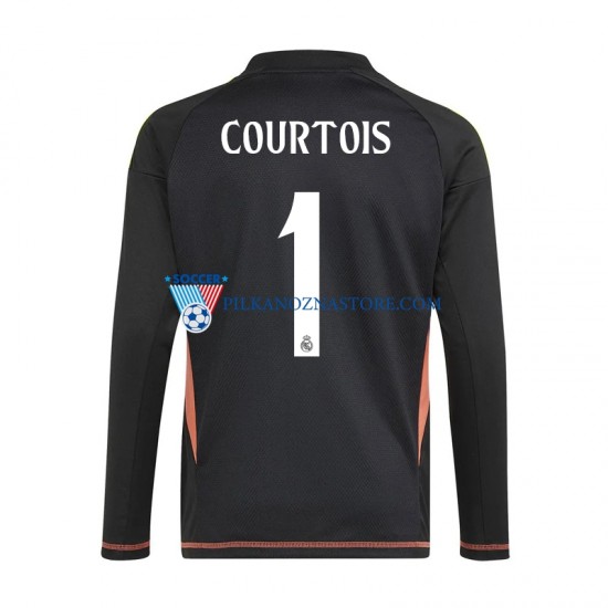 Strój Bramkarski Real Madryt Thibaut Courtois 1 Koszulka Męska Wyjazdowy 2024-2025 Krótkie Rękawy