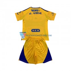 Tigres UANL dla Dzieci Koszulka Domowy 2024-2025 Krótkie Rękawy