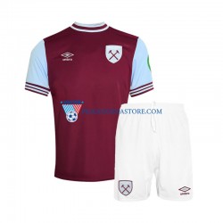West Ham United dla Dzieci Koszulka Domowy 2024-2025 Krótkie Rękawy