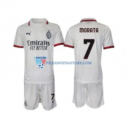 AC Milan dla Dzieci Morata 7 Koszulka Wyjazdowy 2024-2025 Krótkie Rękawy