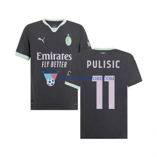 AC Milan Pulisic 11 Koszulka Męska Trzeci 2024-2025 Krótkie Rękawy
