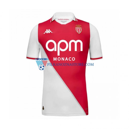 AS Monaco Koszulka Męska Domowy 2024-2025 Krótkie Rękawy