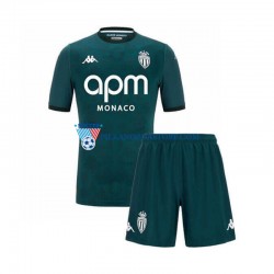 AS Monaco dla Dzieci Koszulka Wyjazdowy 2024-2025 Krótkie Rękawy