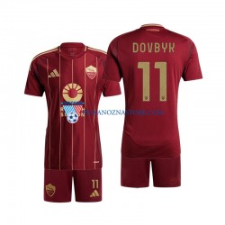 AS Roma dla Dzieci Artem Dovbyk 11 Koszulka Domowy 2024-2025 Krótkie Rękawy