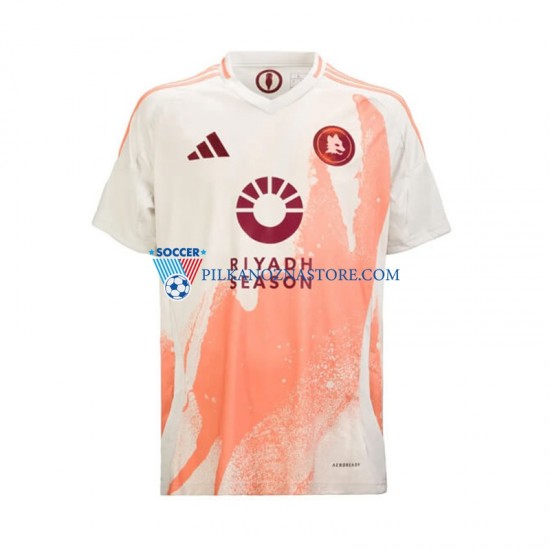 AS Roma Koszulka Męska Wyjazdowy 2024-2025 Krótkie Rękawy