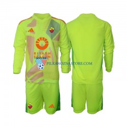 Strój Bramkarski AS Roma dla Dzieci Koszulka Wyjazdowy 2024-2025 Długie Rękawy