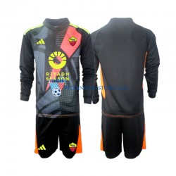 Strój Bramkarski AS Roma dla Dzieci Koszulka Domowy 2024-2025 Długie Rękawy