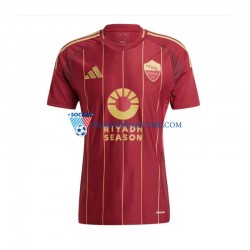 AS Roma Koszulka Męska Domowy 2024-2025 Krótkie Rękawy