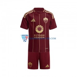 AS Roma dla Dzieci Koszulka Domowy 2024-2025 Krótkie Rękawy