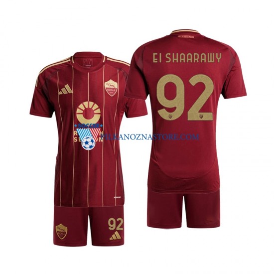 AS Roma dla Dzieci Stephan El Shaarawy 92 Koszulka Domowy 2024-2025 Krótkie Rękawy