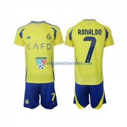 dla Dzieci Al Nassr Cristiano Ronaldo 7 Koszulka Domowy 2024-2025 Krótkie Rękawy