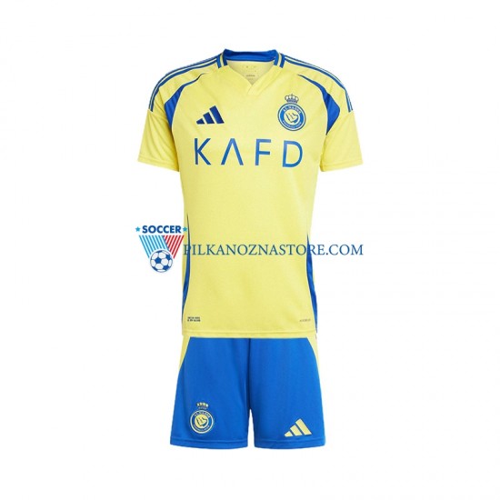 dla Dzieci Al Nassr Koszulka Domowy 2024-2025 Krótkie Rękawy