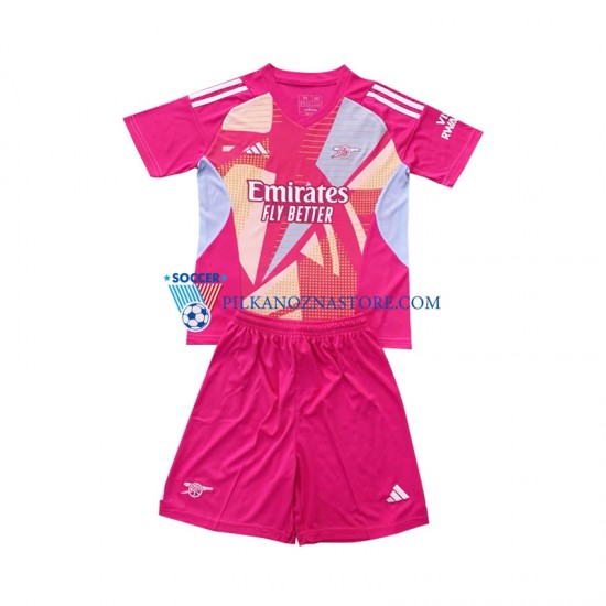 Strój Bramkarski Arsenal dla Dzieci Koszulka Wyjazdowy 2024-2025 Krótkie Rękawy