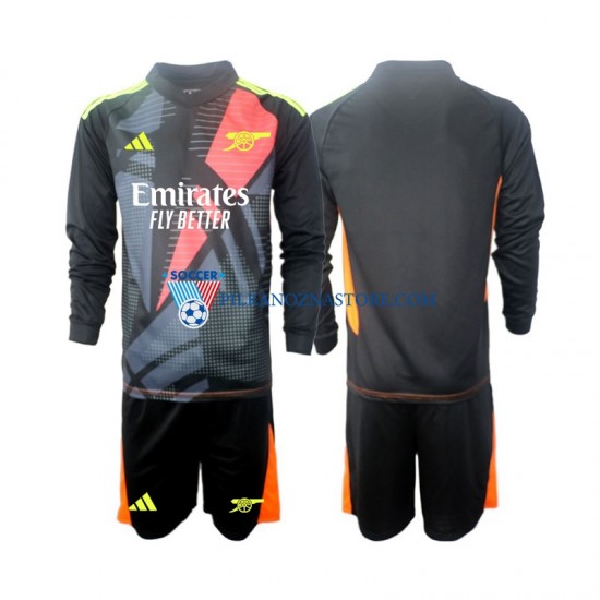 Strój Bramkarski Arsenal dla Dzieci Koszulka Trzeci 2024-2025 Długie Rękawy