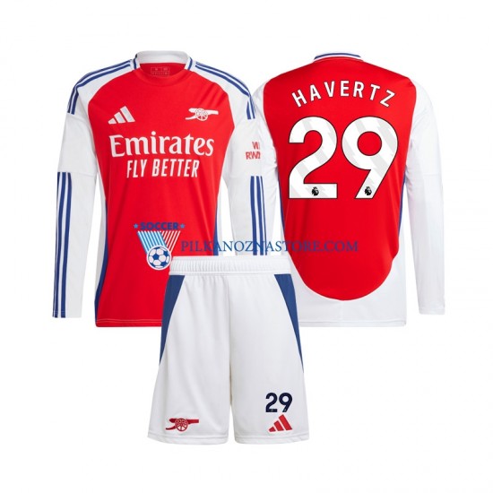 Arsenal dla Dzieci Kai Havertz 29 Koszulka Domowy 2024-2025 Długie Rękawy