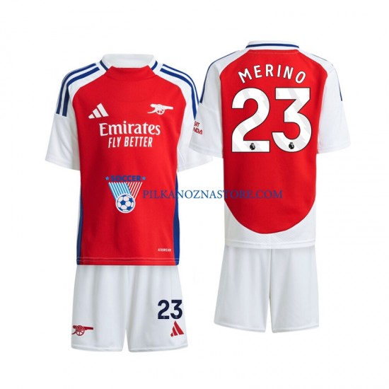 Arsenal dla Dzieci Merino 23 Koszulka Domowy 2024-2025 Krótkie Rękawy