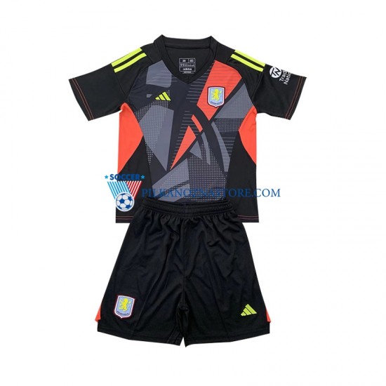 Strój Bramkarski Aston Villa dla Dzieci Koszulka Wyjazdowy 2024-2025 Krótkie Rękawy