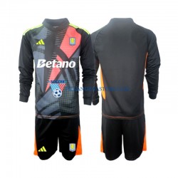 Strój Bramkarski Aston Villa dla Dzieci Koszulka Domowy 2024-2025 Długie Rękawy