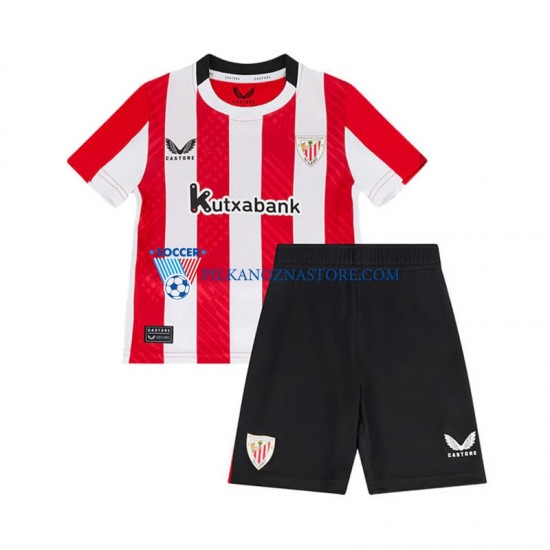 Athletic Bilbao dla Dzieci Koszulka Domowy 2024-2025 Krótkie Rękawy