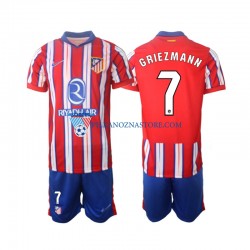 Atlético Madryt dla Dzieci Griezmann 7 Koszulka Domowy 2024-2025 Krótkie Rękawy