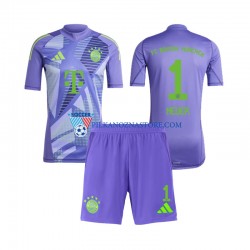 Strój Bramkarski Bayern Monachium dla Dzieci Neuer 1 Koszulka Wyjazdowy 2024-2025 Krótkie Rękawy