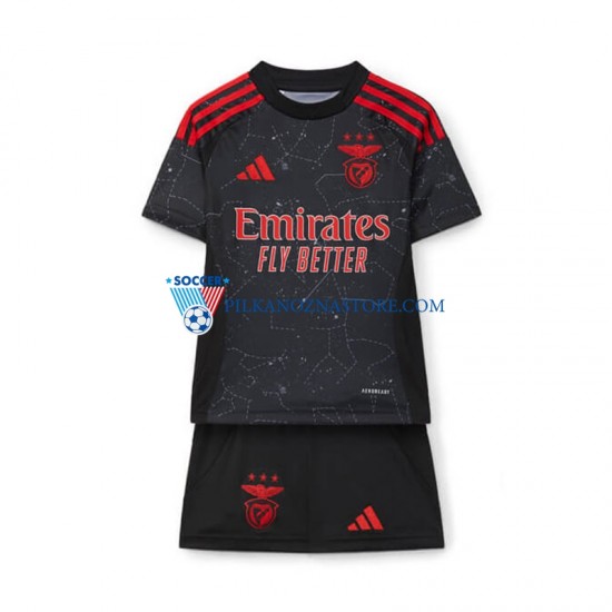 Benfica dla Dzieci Koszulka Wyjazdowy 2024-2025 Krótkie Rękawy