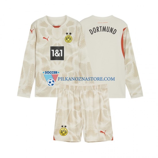 Strój Bramkarski Borussia Dortmund dla Dzieci Koszulka Domowy 2024-2025 Długie Rękawy