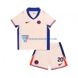 Chelsea dla Dzieci Cole Palmer 20 Koszulka Wyjazdowy 2024-2025 Krótkie Rękawy